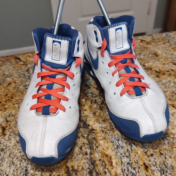 Nike Shox Zoom Air Elite Flight Basketball Shoes White Blue 324830-141 Men\'s 9.5 main image 9